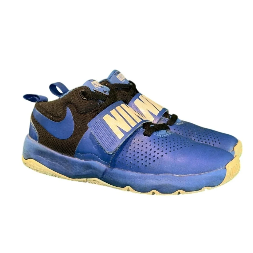 Nike Team Hustle‎ D8 Royal Blue White Black 881941-405 Preschool Kids Size 5Y